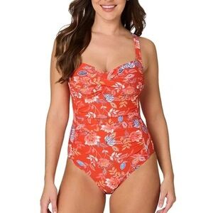 Women’s NIPTUCK Floral One-Piece Swimsuit Size 4